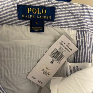 Boys size 16 brand new never worn seersucker dress pants